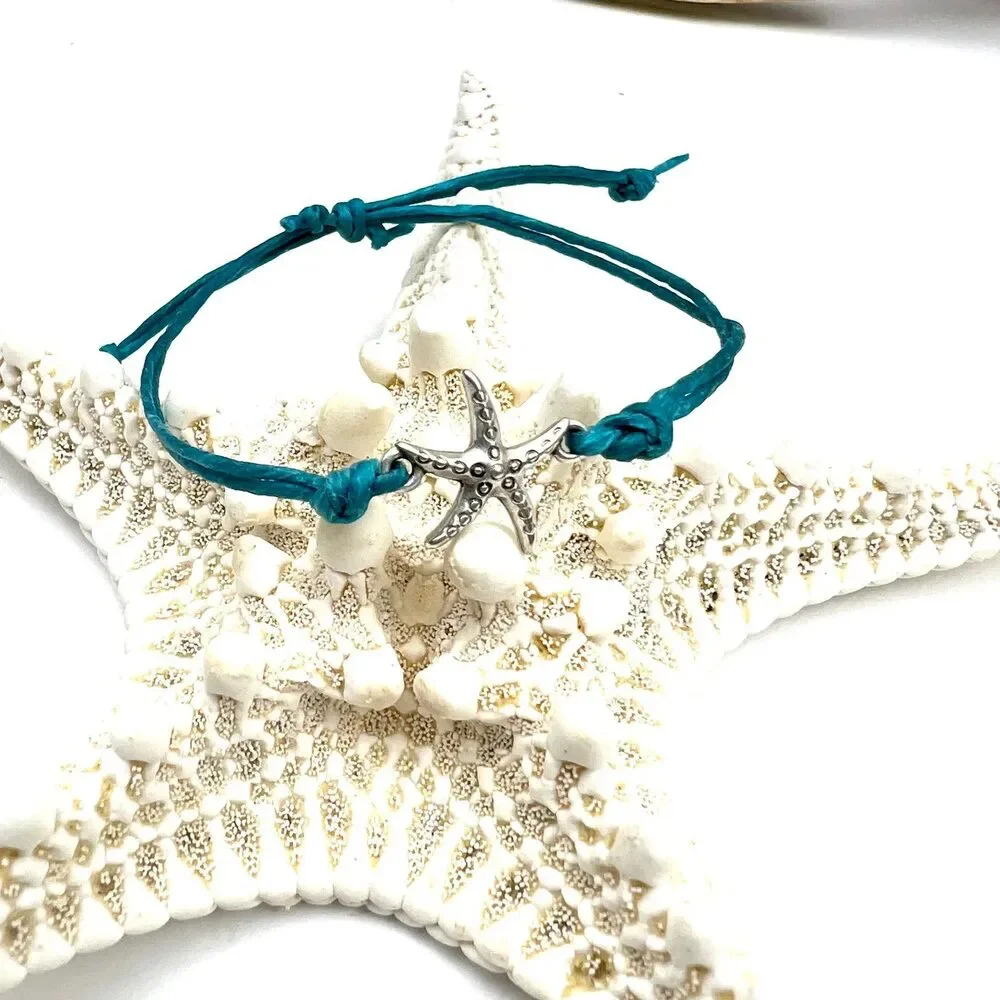 Jackie Gallagher Designs - Waxed Cord Beach Charm Bracelets - Picture 8 of 15